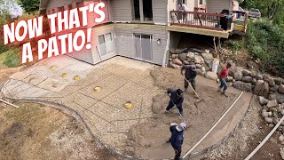 Huge stamped patio! Got it!