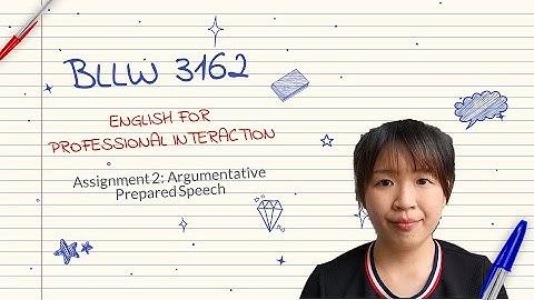 BLLW 3162 EPI : Argumentative Prepared Speech
