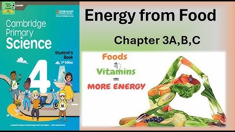 Cambridge primary science grade 4 |Energy from food| Unit: 3A,B,C| Marshall Cavendish