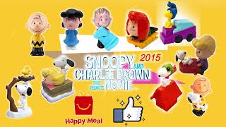 2015 Mcdonalds Happy Meal Toys Peanuts Movie With Snoopy Full Set