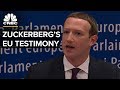 Mark Zuckerberg's Testimony Before The European Parliament: The Four Key Moments | CNBC