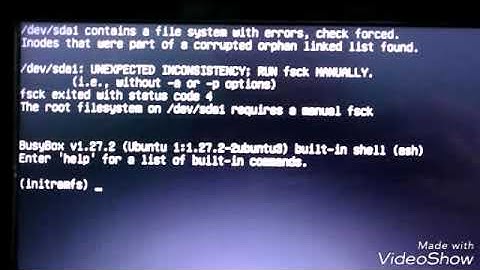 How to Fix initramfs issue in Ubuntu 16.4 and 18.4