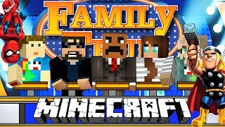Who Should be in the AVENGERS?! *NEW* 2v2 Family Feud! in Minecraft!