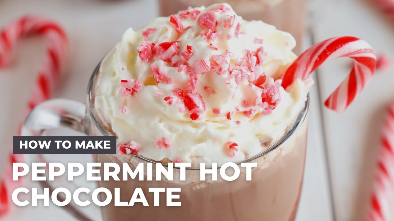 How to Make Healthier Slow Cooker Peppermint Hot Chocolate - YouTube