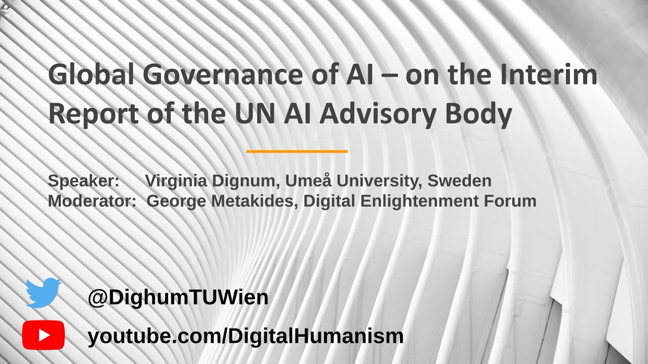 “Global Governance of AI – on the Interim Report of the UN AI Advisory ...