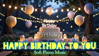 Happy Birthday To You Long Music || Soft Piano Music || Magical Garden Birthday Wishes screenshot 2