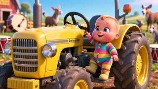 Boom Boom Farm Tractor Fun | Baby Farm Song for Kids | Wroom Wroom Learning Adventure