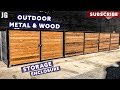 Metal and Wood Outdoor Storage Enclosure | JIMBO'S GARAGE