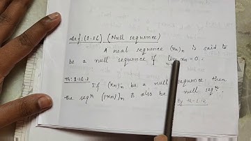 Real Sequence c10 (divergent and null sequences)