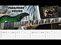 Decode  paramore  guitar solo cover  guitar lesson  lesson  tabs  screen tabs  guitar cover