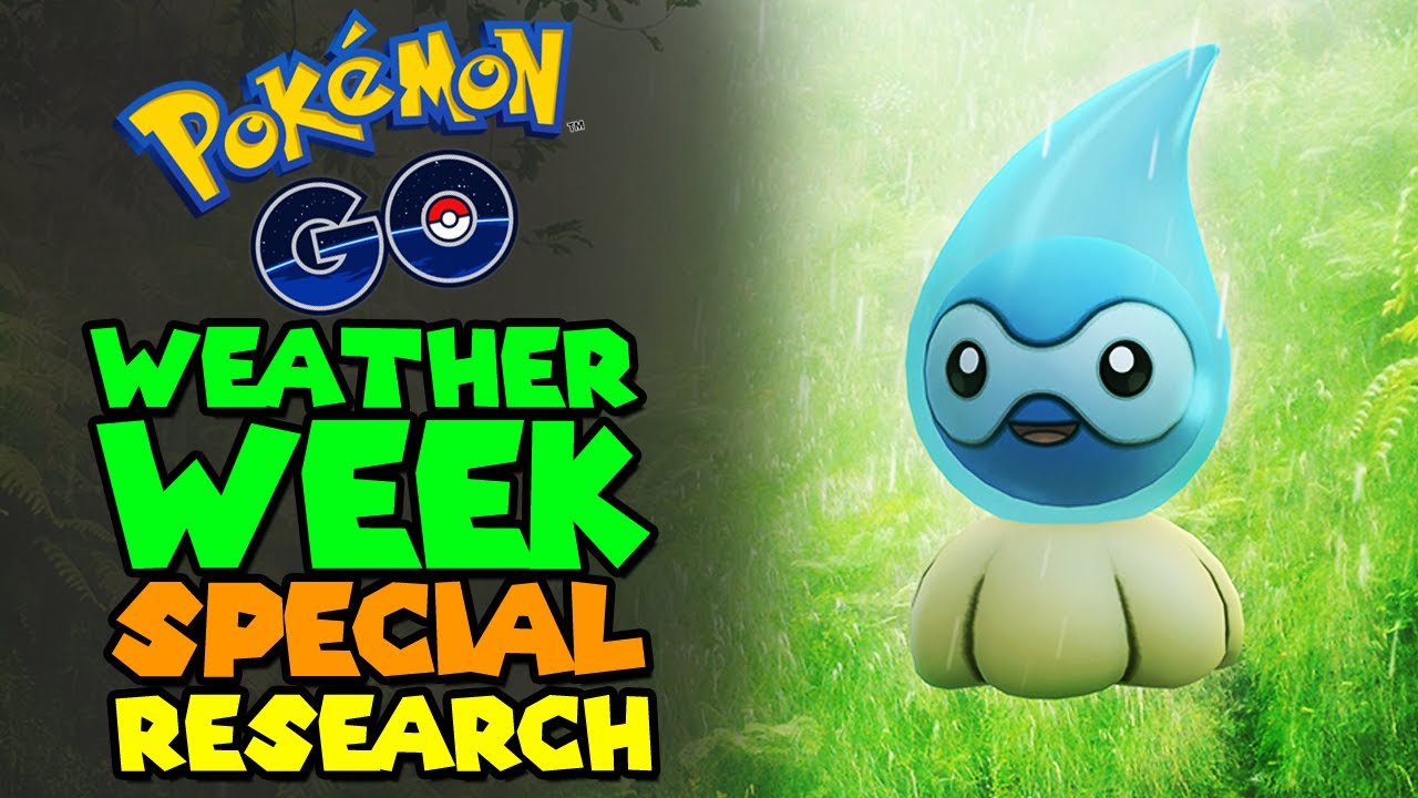 WEATHER WEEK SPECIAL RESEARCH in Pokemon Go