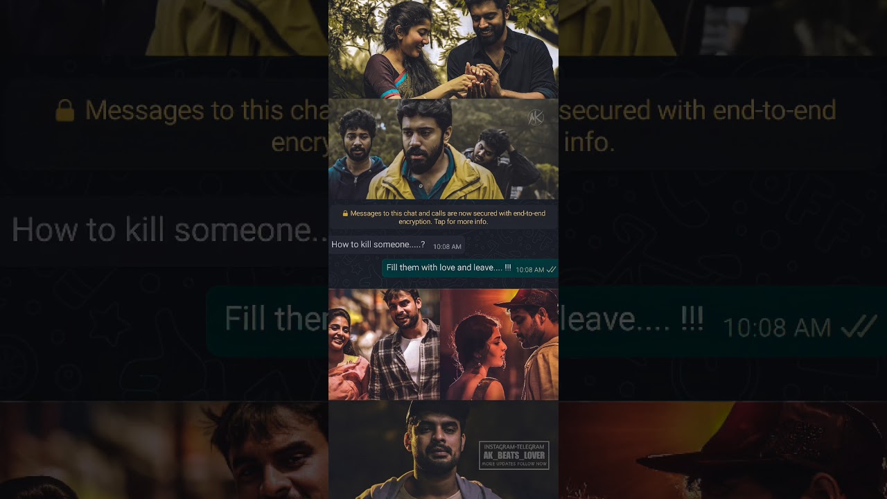 Break up full screen what's app status