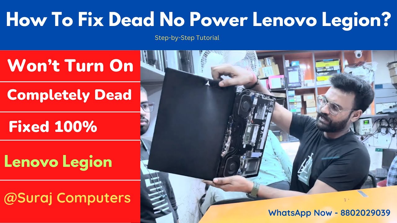 How to Fix Dead Lenovo Legion: No Power/Won't Turn On Issue - YouTube