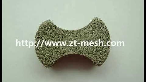 High Corrosion Resistance Compressed Knitted Wire Mesh for Rectangular Filtering sus 316 material