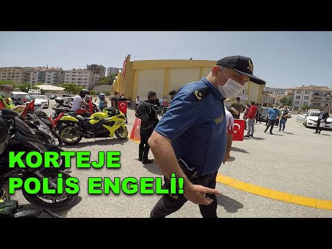 Sokağa çıkma yasağında 19 Mayıs Korteji | Polis çevirmesi