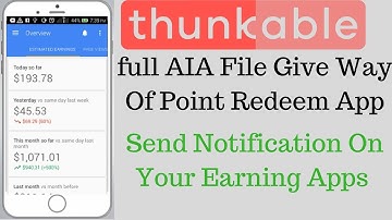 POINT REDEEM APP AIA FILE GIVEAWAY | SEND NOTIFICATION ON YOUR EARNING APP