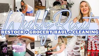 2023 WEEKLY RESET | WHOLE HOUSE RESTOCK | WALMART GROCERY HAUL | CLEANING MOTIVATION |  MarieLove