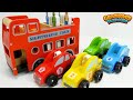 Learn Colors and Community Vehicles Names with fun Wooden Toy Cars!