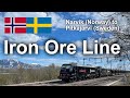 TRAIN DRIVER'S VIEW: Iron ore trains above the polar circle (The Iron Ore Line)