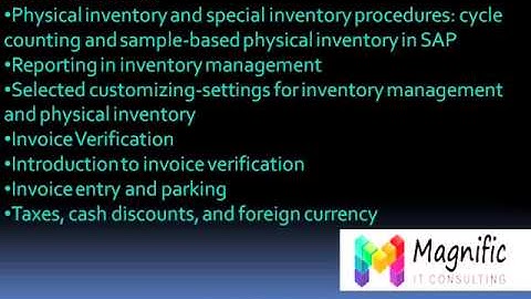 sap mm training-magnifictraining