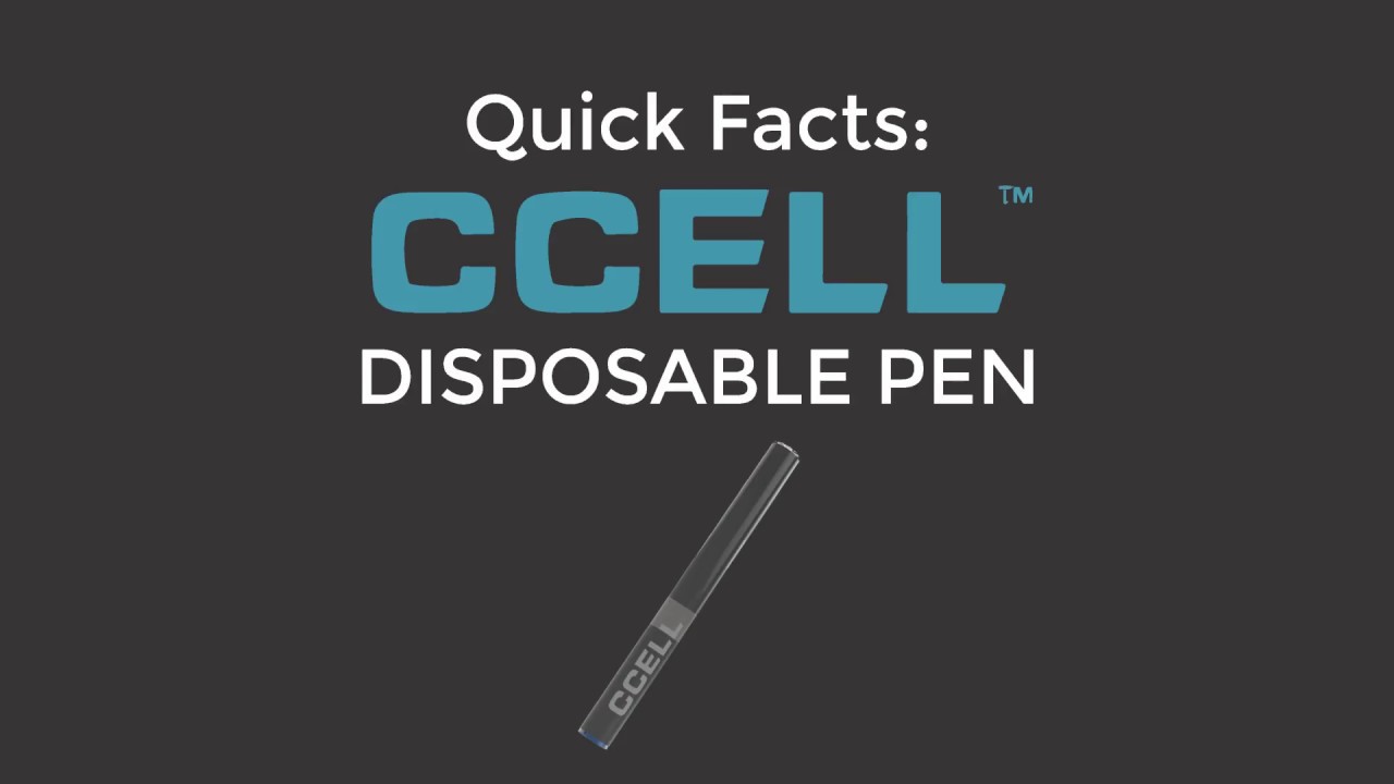 how to use ccell disposable vape pen CCELL Black Slym AIO 0.5mL Vaporizer Device main image 1