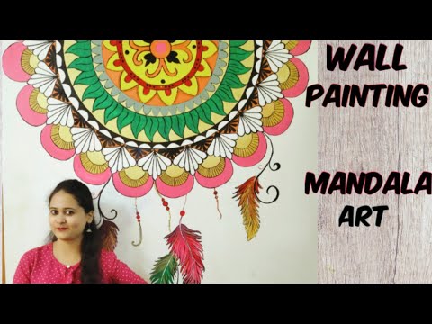 Snigdha Art - Acrylic painting on round canvas For making