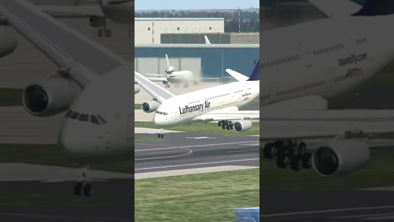 Two Big Planes Collide On Runway #short #shortvideo