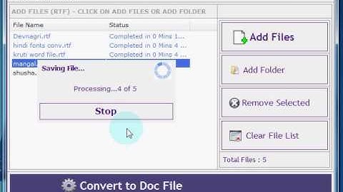 How to Convert format of  MS Word  Files from RTF to DOC