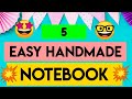 5 easy handmade notebook how to make notebook at home  handmade notebook  diy notebook