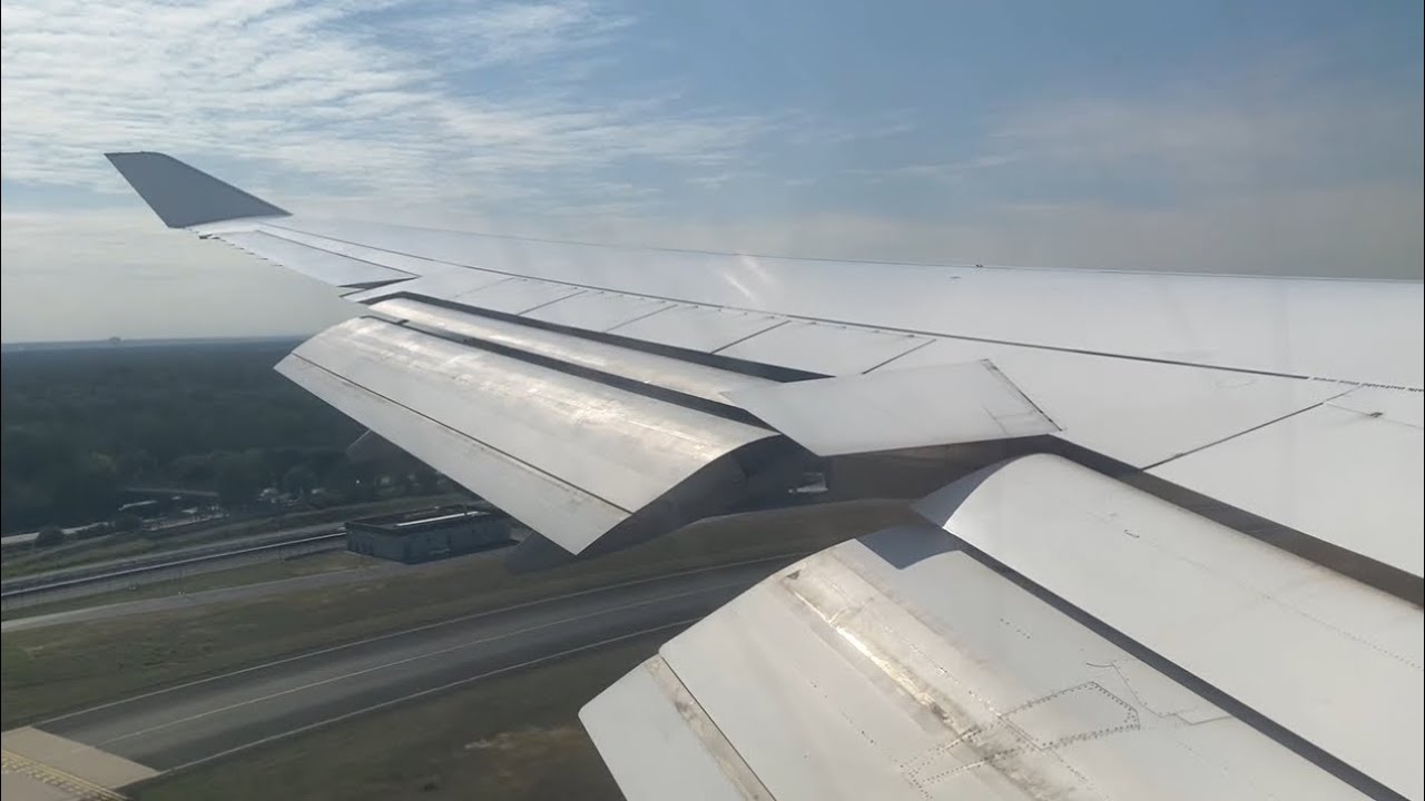 Lufthansa 747-400 D-ABVW Smooth Landing at Frankfurt am Main