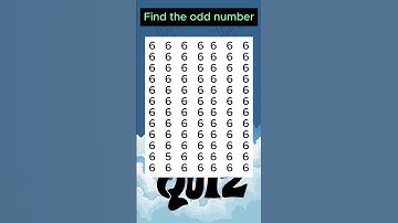 Find the odd number 2  #quiz #puzzle #guessmystery
