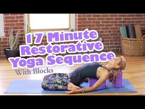 yin yoga with blocks
