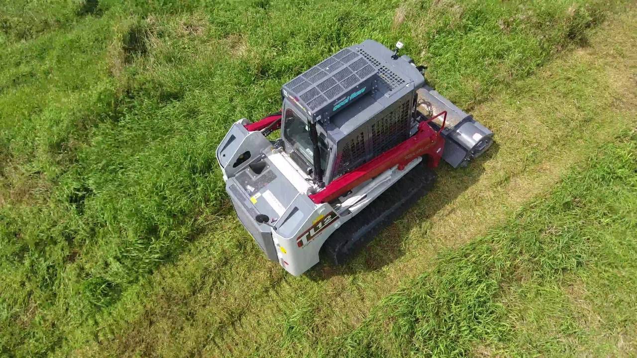 Loftness VMLogix Flail Mower on Takeuchi (raw footage)160726 1 YouTube