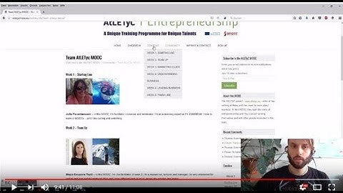 AtLETyC MOOC Tutorial - How to use the platform