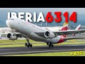 IBERIA 6314: Despegue con viento de cola + Audio ATC - Airbus A330