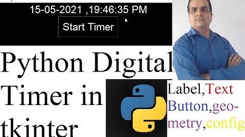 How to Make Digital Timer |Digital Clock | Using tkinter Python programming a professional Approach