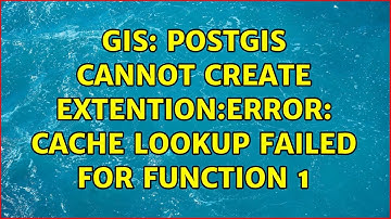 GIS: PostGIS cannot create extention:ERROR: cache lookup failed for function 1