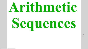 Algebra Lesson 4-5: Arithmetic Sequences