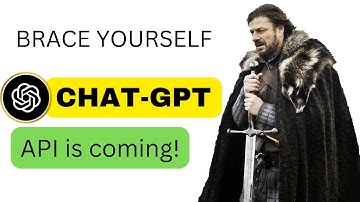 CHAT-GPT MAJOR UPDATE  : CHATGPT API is coming !