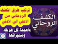 ترتيب طرق الكشف الروحاني حسب القوة من الاعلي الي الادني ومميزات كل نوع