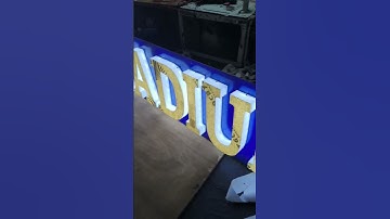 3d acrylic letter making | How To Make acp led sign board #acrylicletters #backlit #acrylicsign #diy