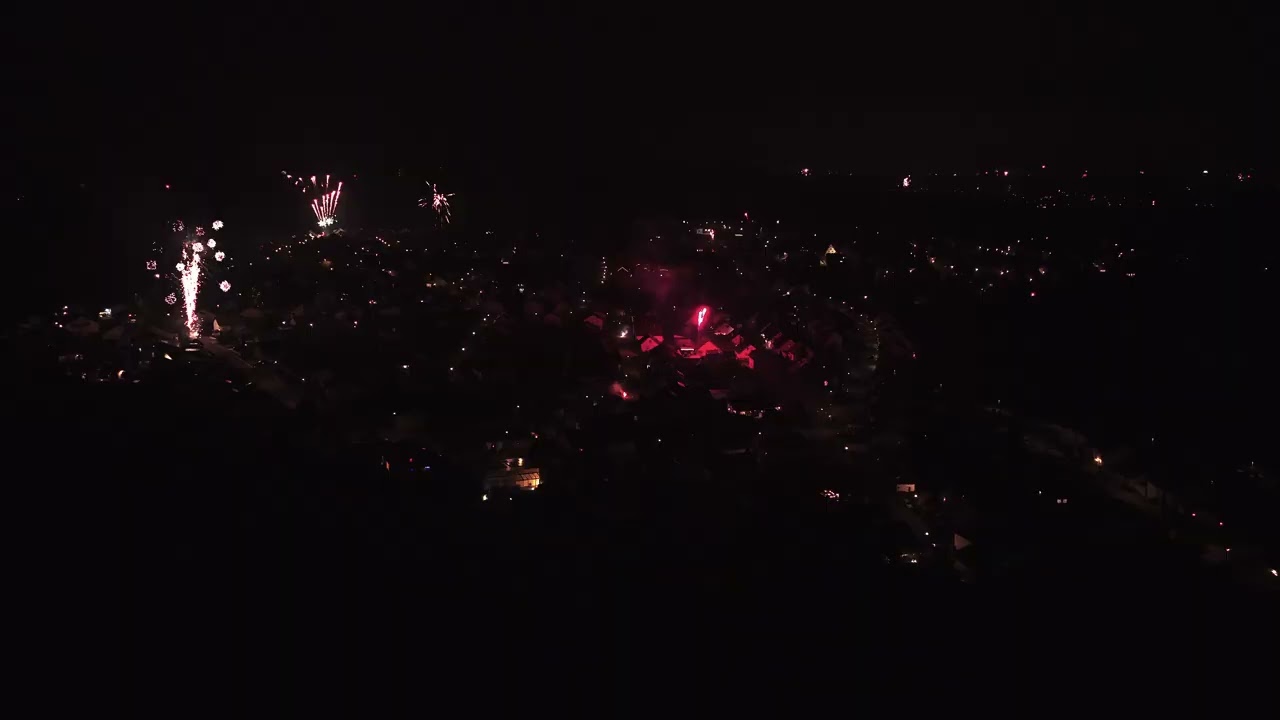 Silvester 2025/2026 | Langenbrettach | Uncut | DJI Mavic 4 Pro