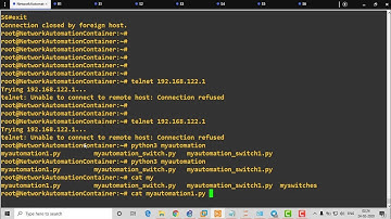 Network Automation using python through Network Automation Container Docker - Part 1