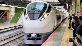【ジョイント音最高！】E657系ｶﾂK4編成が松戸駅3番線を高速通過するシーン（2024.4.28.16:55）