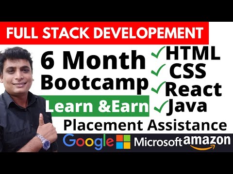 6 Month Full Stack Development Bootcamp Learn Html Css Js  Java Full stack Learn and Crack MNCs