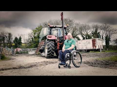 Meet the farmer confined to a wheelchair who refuses to let that stop him driving a tractor