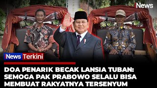 Penarik Becak Lansia Tuban Terharu Terima Becak Listrik dari Presiden Prabowo | iNews Terkini (3/1)