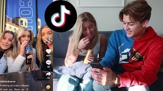 REAGERAR PÅ TIKTOK MED MIN SYSTER *CRINGE*