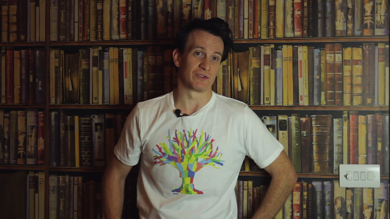 Actor Jamie Parker speaking to Dr Lauren Gavaghan about RefuTree, the refugee crisis.