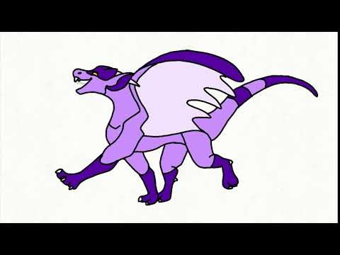 Dragon walk cycle